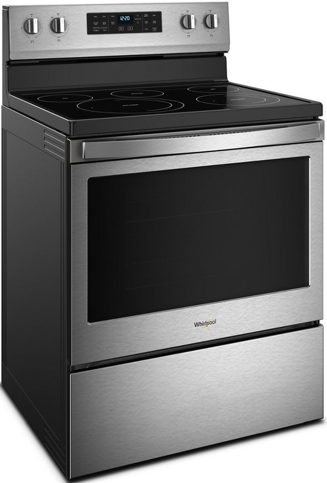 Whirlpool® 30" Fingerprint Resistant Stainless Steel Free Standing Electric Range-2