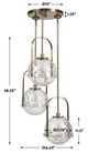 Uttermost® Mimas Antique Brass 3-Light Cluster Pendant-2