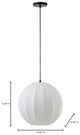 Moe's Home Collection Illume White Pendant Light-4