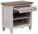 Liberty Furniture Heartland Two-Tone Antique White/Tobacco Nightstand with Charging Station-1
