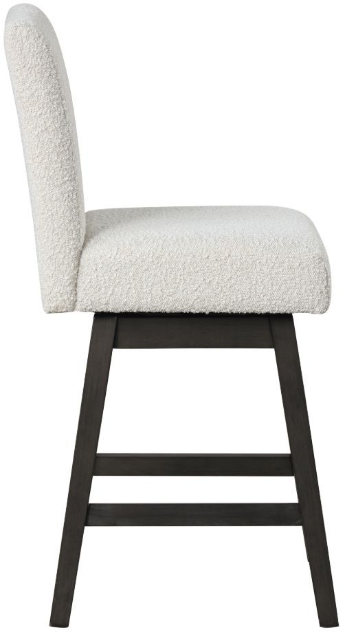 New Classic® Home Furnishings High Line White Swivel Counter Stool-3
