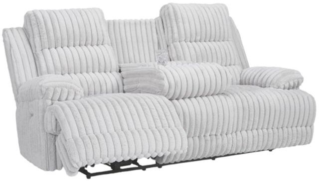 Signature Design by Ashley® Rhines Falls Alloy Power Reclining Sofa with Drop Down Table-0