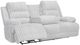 Signature Design by Ashley® Rhines Falls Alloy Power Reclining Sofa with Drop Down Table-0