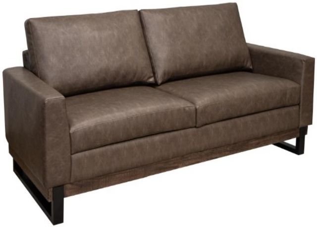 International Furniture Direct Blackburn Black/Brown Loveseat