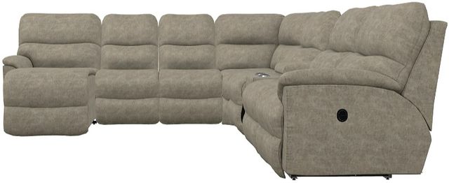 La-Z-Boy® Trouper 7-Piece Sable Reclining Sectional-1