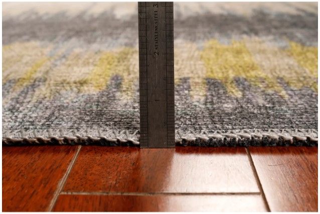 KAS Rugs London Gold/Grey Horizons 5'x8' Area Rug-3
