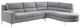Mazin Furniture Bonita 2-Piece Gray Right-Arm Facing Sofa Sectional and Chaise-1