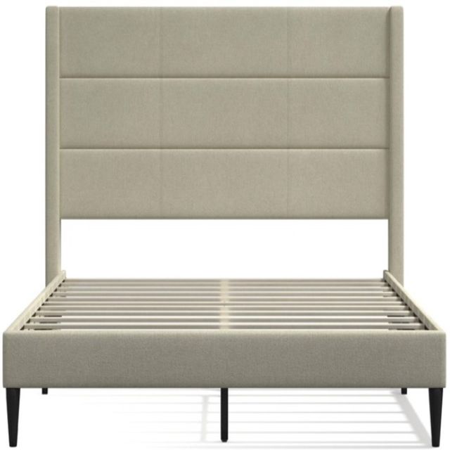American Wholesale Furniture Tellworth Beige King Upholstered Bed-1