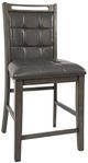 Jofran Inc. Manchester 7-Piece Gray/Warm Wood Square Counter Dining Set-2