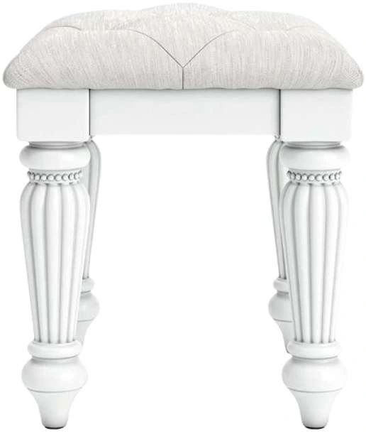 Signature Design by Ashley® Kozlani White Upholstered Vanity Stool-3