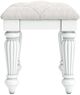 Signature Design by Ashley® Kozlani White Upholstered Vanity Stool-3