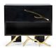 VIG Furniture Modrest Black/Gold Nightstand-1