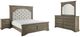 Steve Silver Co. Highland Park 4-Piece Waxed Driftwood/White King Panel Bedroom Set-0
