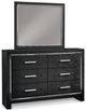 Signature Design by Ashley® Kaydell 3-Piece Black Queen Upholstered Panel Bedroom Set-2