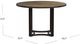 Bassett Mirror Trucco Brown Dining Table with Bronze Base-2