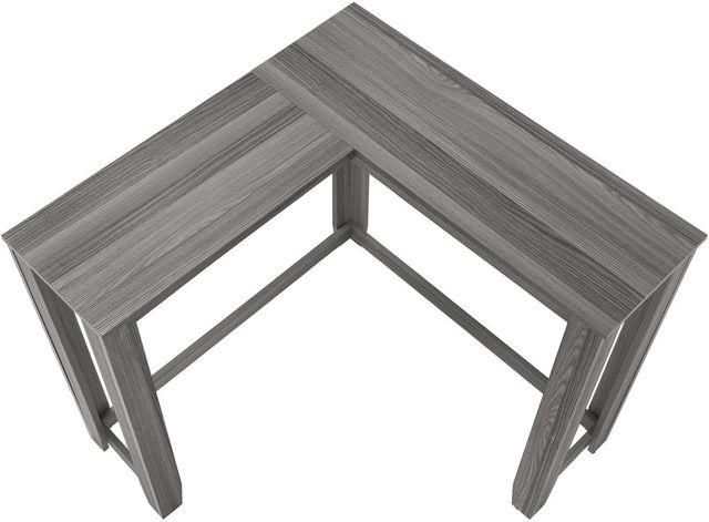 Monarch Specialties Inc. Gray 36" Corner Console Table-3
