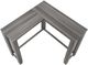 Monarch Specialties Inc. Gray 36" Corner Console Table-3