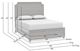 Bassett® Furniture Ventura Shell White King Panel Bed-3