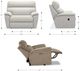 La-Z-Boy® Roman Navy Power Reclining Chair and a Half with Headresst and Lumbar-2