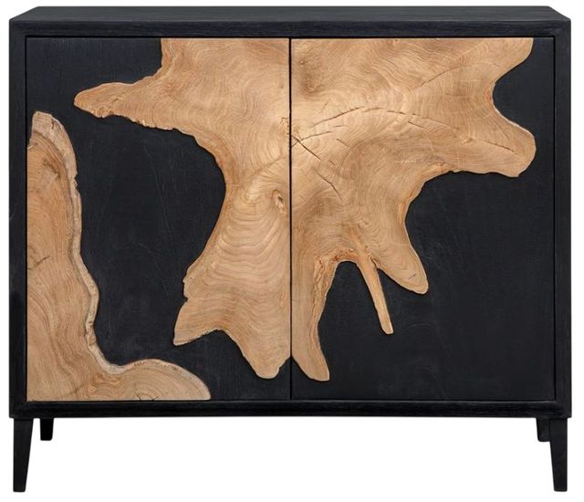 Uttermost® Andrei Black Teak Root 2-Door Cabinet-3