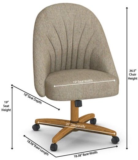 Chromcraft Customizable Landry Swivel Dining Chair-2