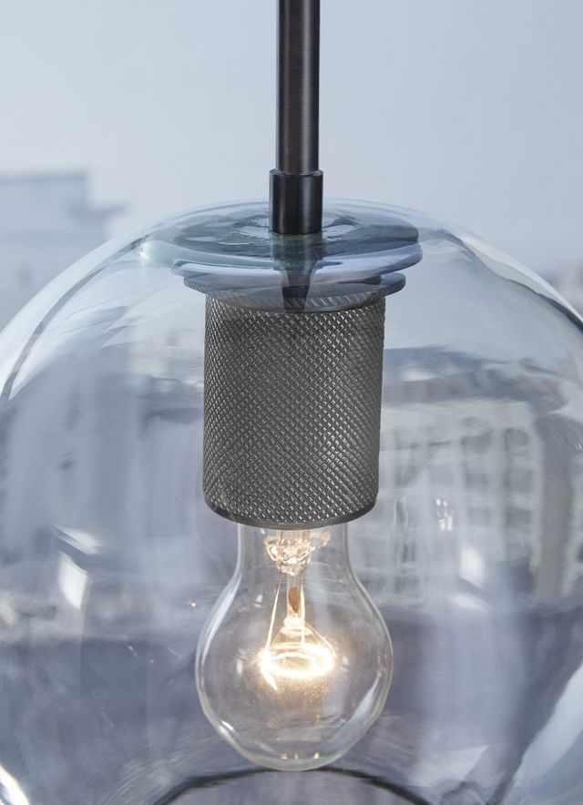 Signature Design by Ashley® Cordunn Antique Black/Clear Pendant Light-1