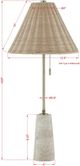 Forty West Lorraine Beige Buffet Lamp-1