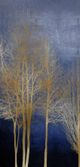 StyleCraft Trees Blue/Gold Wall Art-1