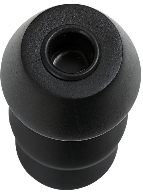 Moe's Home Collection Sequence Black Large Wooden Candle Holder-2