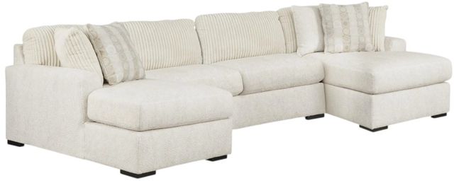 Signature Design by Ashley® Chessington 3-Piece Ivory U-Shape Sectional and Double Chaise-0