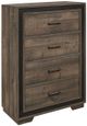 Homelegance® Ellendale Rustic Mahogany/Dark Ebony Chest-0