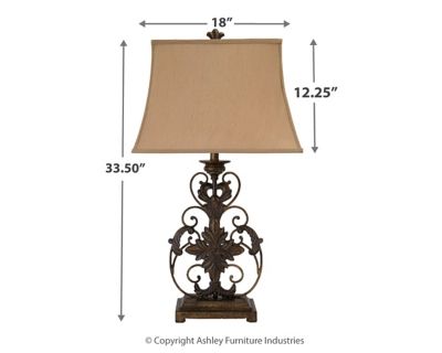 Signature Design by Ashley® Sallee Gold Table Lamp-2
