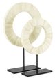 Currey & Company Natural Bone/Black Large Disc-2
