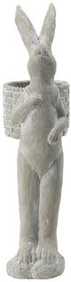 A & B Home Gray Rabbit Planter-0