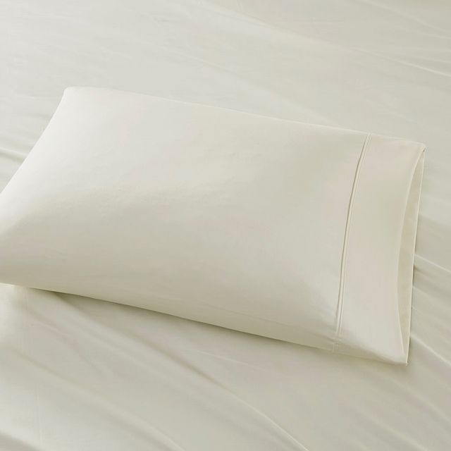 Olliix by Madison Park Ivory California King 600 Thread Count 100% Pima Cotton Sheet Set-1