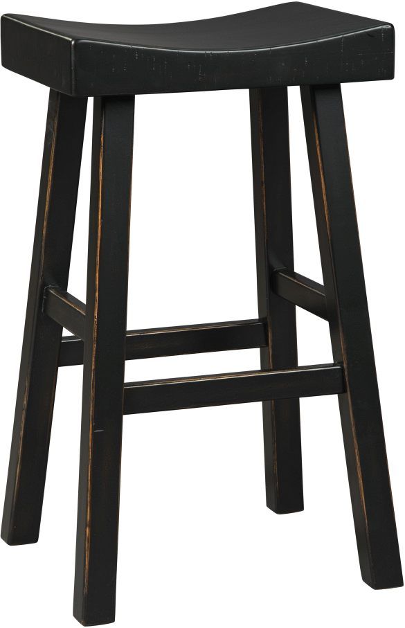 Signature Design by Ashley® Glosco Black Pub Height Bar Stool-0