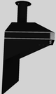 Vent-A-Hood® A Series 42" Black Retro Style Wall Mounted Range Hood-2