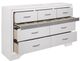 Mazin Furniture Luster White Dresser-2