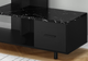 Monarch Specialties Inc. Black/Black Marble TV Stand -1