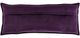 Surya Cotton Velvet Dark Purple 12"x30" Toss Pillow with Down Insert-1