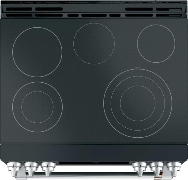 Café™ 30" Matte Black Slide-In Electric Range-2