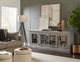 aspenhome® Manchester Smokey White 85" Console with 4 Doors-1