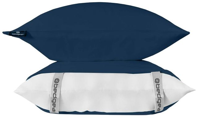 BEDGEAR® Ver-Tex Performance® 4-Piece Navy Nylon Split Head Queen Sheet Set-1