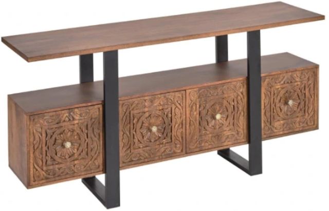 Jaipur Furniture Ermias Brown 70" Console-0