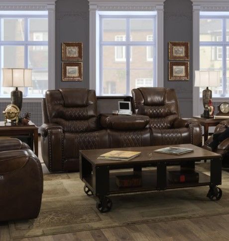 Corinthian Furniture Brookshire Carmel Manual Glider Recliner-1