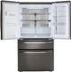 LG 36" 22.5 Cu. Ft. PrintProof™ Black Stainless Steel Smart Wi-Fi Enabled Counter Depth French Door Refrigerator with CraftIce™-1