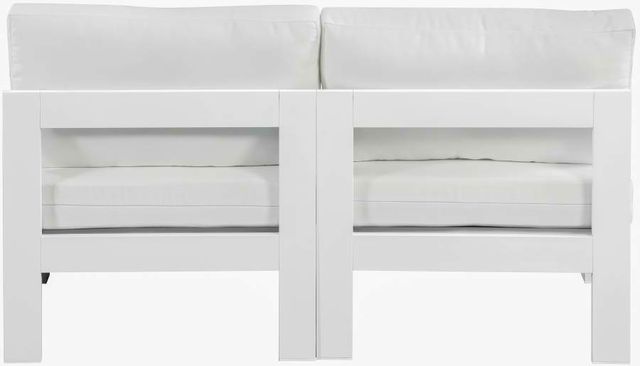 Meridian Furniture Nizuc 2-Piece White Outdoor Patio Modular Sofa-3