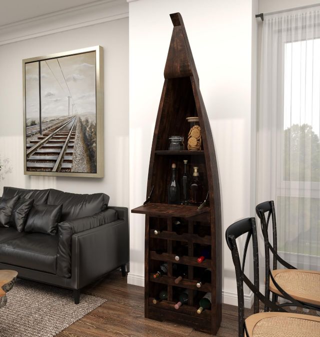 Deco Marche Brown Wine Rack-3