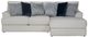 Jackson Furniture Polaris 2-Piece Off-White Right-Arm Facing Loveseat Sectional and Chaise-1