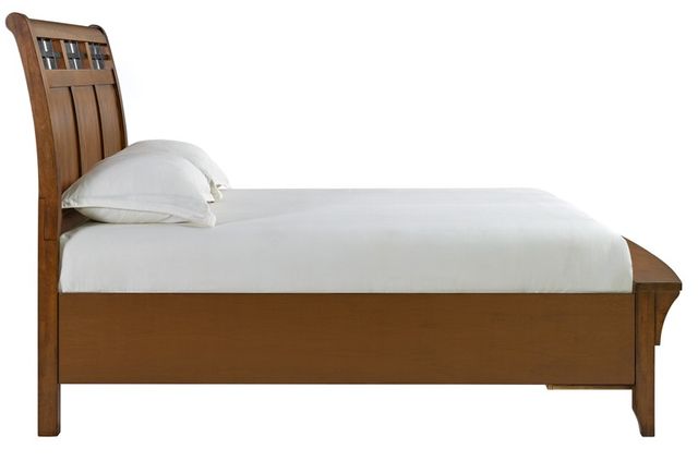 Elements International Gage Chestnut Queen Storage Sleigh Bed-2